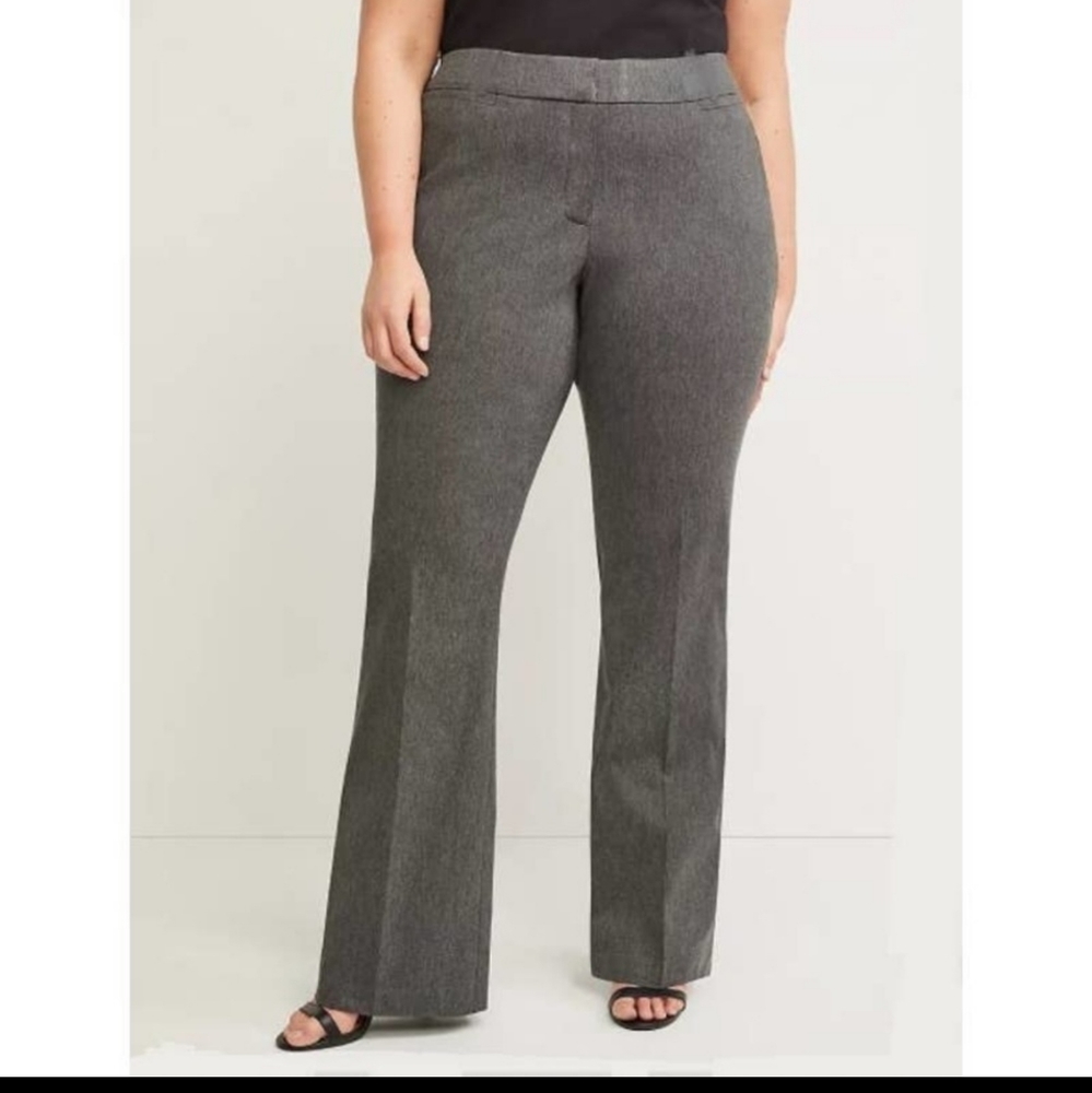 Lane Bryant The Lena Gray Work Career Dress Pants